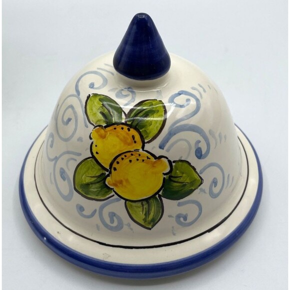 Di Camillo Biscotti 1920 Jar Hand Painted 13" Tuscany Italy Lemons MINT Conditio - Picture 13 of 15